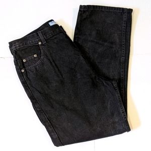 Vintage High-rise/high-waisted Penmans relaxed fit black jeans 18x 29P